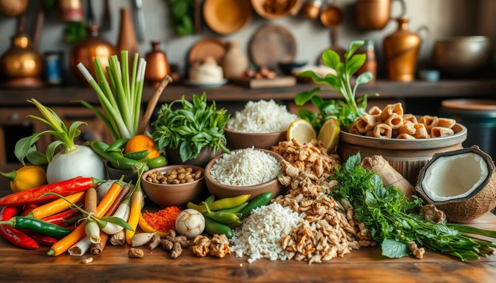 Bahan dasar makanan tradisional Indonesia