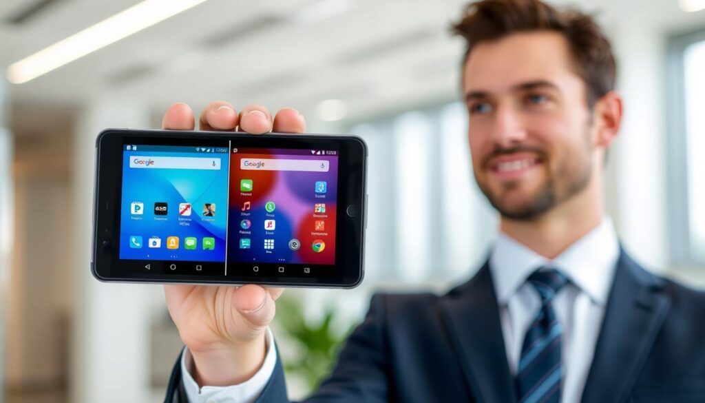 Gambar fitur Split Screen di Android